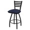 Holland Bar Stool Co 30" Swivel Bar Stool, Black Wrinkle, Graph Anchor Seat X410 - alternate 1